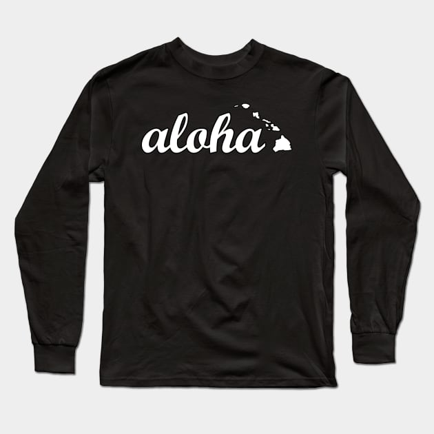 Aloha Hawaiian Islands by Hawaii Nei All Day Long Sleeve T-Shirt by hawaiineiallday